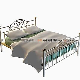 3D鐵藝床模型