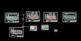 高校教學樓建筑施工平面圖