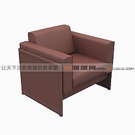 3D單人沙發(fā)模型
