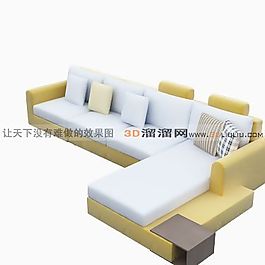 3D多人沙發(fā)模型