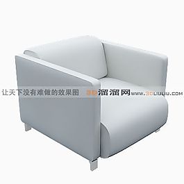 3D單人沙發(fā)模型