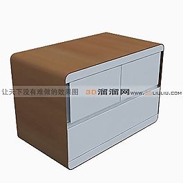 3D床頭柜模型