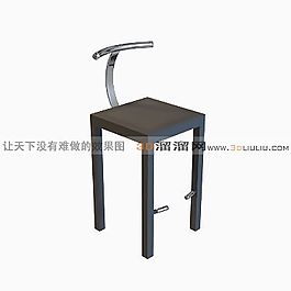 3D吧椅模型