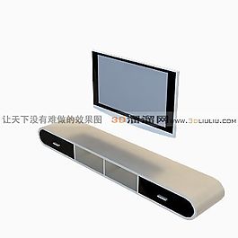 3D電視柜模型