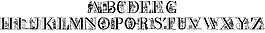 一張字母的字體