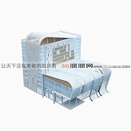 3D辦公樓模型