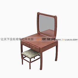3D梳妝臺(tái)模型