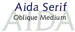 AIDA serif字體