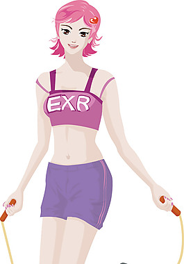 跳繩美女