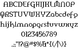 美國(guó)的字體
