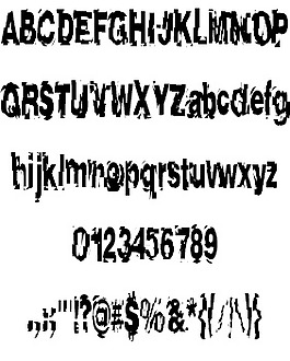 余震的字體