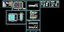 单层双跨钢结构厂房包装车间建筑设计图