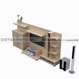 3D電視墻模型