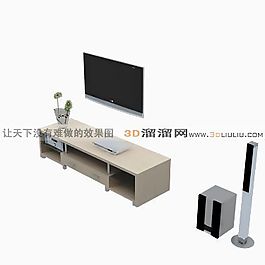 3D電視墻模型