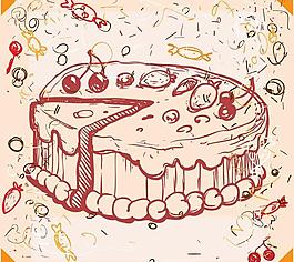 慶祝生日派對(duì)生日蛋糕