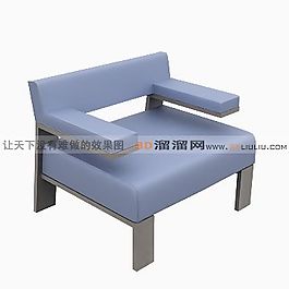 3D單人沙發(fā)模型