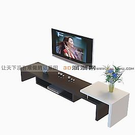 3D電視柜模型