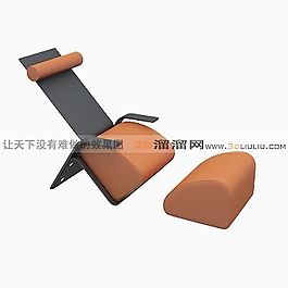 3D躺椅模型