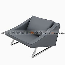 3D單人沙發(fā)模型