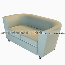 3D雙人沙發(fā)模型