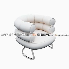3D單人沙發(fā)模型