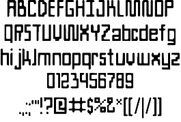 一個字體