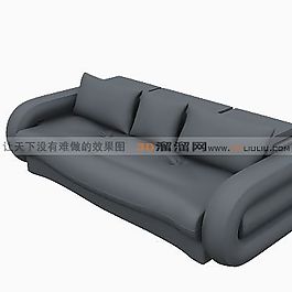 3D三人沙發(fā)模型