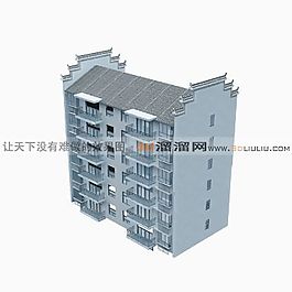 3D住宅樓模型