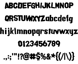 alphafridgemagnets字體