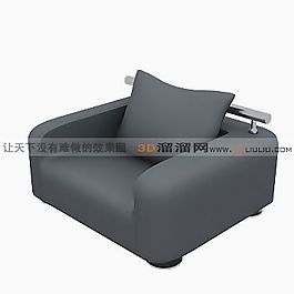 3D單人沙發(fā)模型