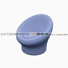 3D單人沙發(fā)模型