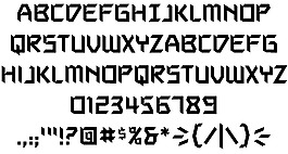 AutoDestruct BB字体