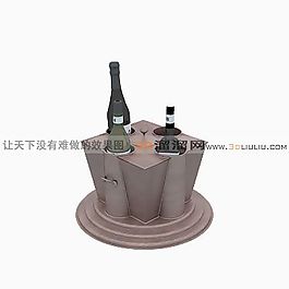 3D酒模型