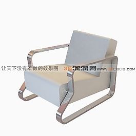 3D單人沙發(fā)模型