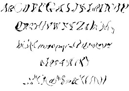 酸的字體