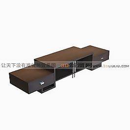 3D電視柜模型