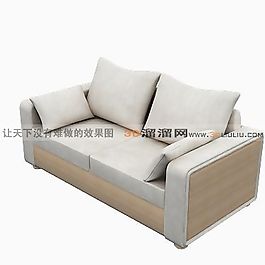 3D雙人沙發(fā)模型