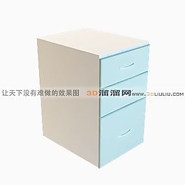 3D文件柜模型
