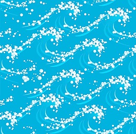 波無縫背景矢量