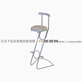 3D吧椅模型