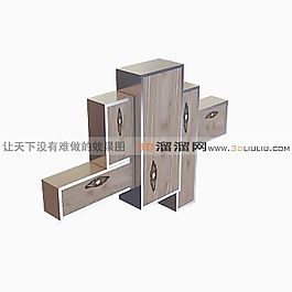 3D陈设柜模型