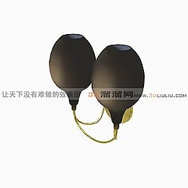 3D壁燈模型