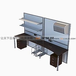 3D辦公桌模型