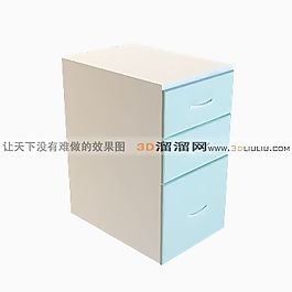 3D文件柜模型