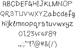 一個字體