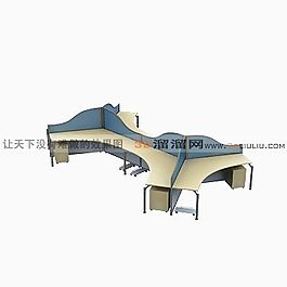 3D辦公桌模型
