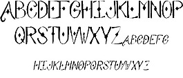 住所的字體