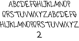 所有拒絕字體