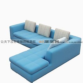 3D多人沙發(fā)模型