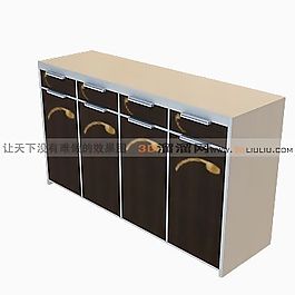 3D文件柜模型